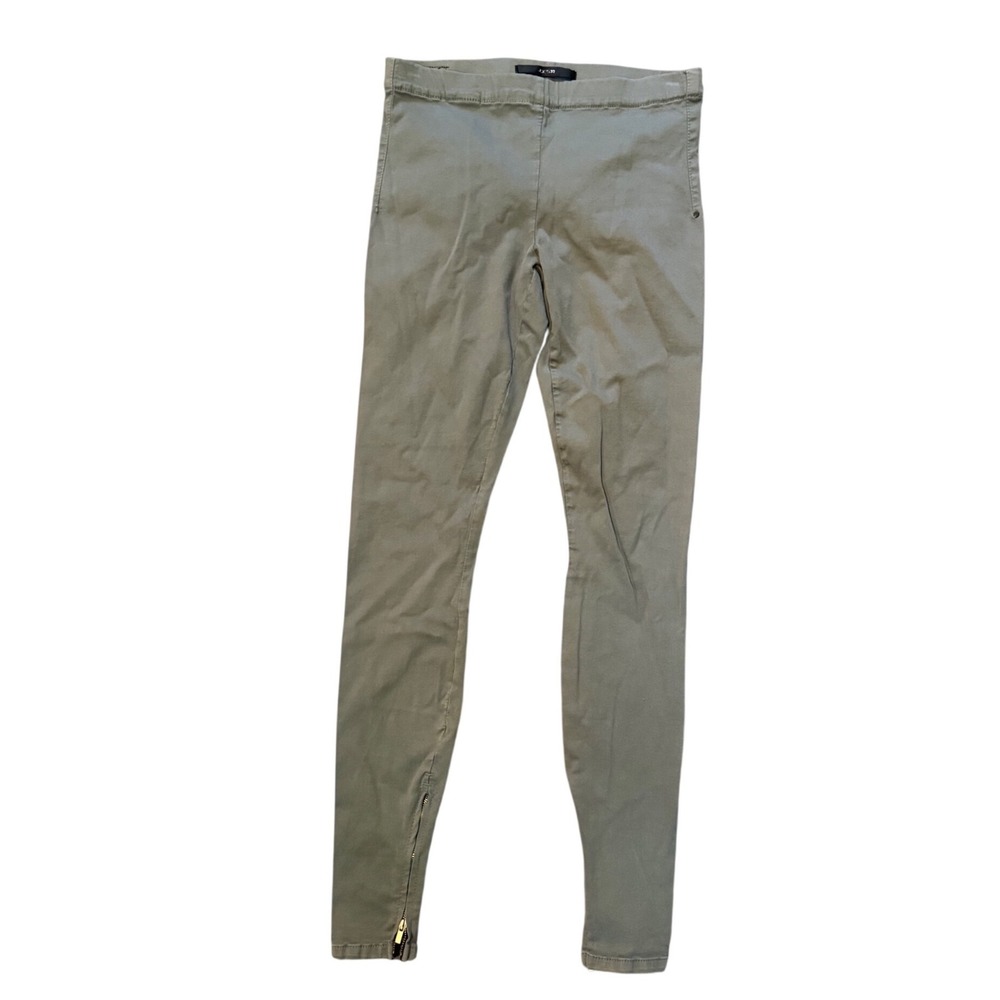 Joes Jeans Womens Sage Green Ankle Zip Skinny Leggings High Rise Pull On Pants